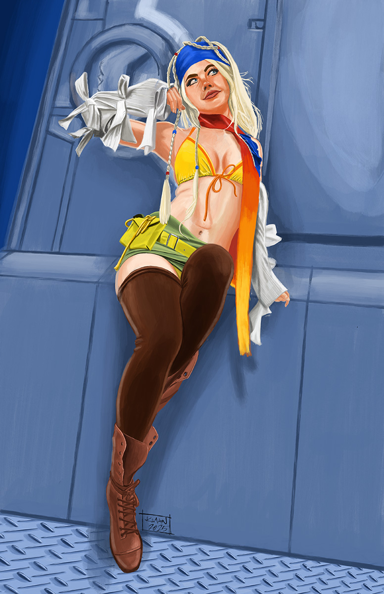 Fantasy adventurer pinup illustration